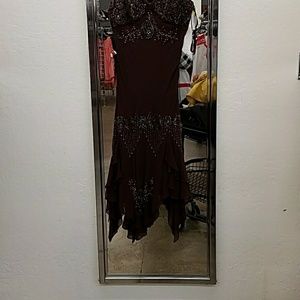 Silk beaded Tango dress